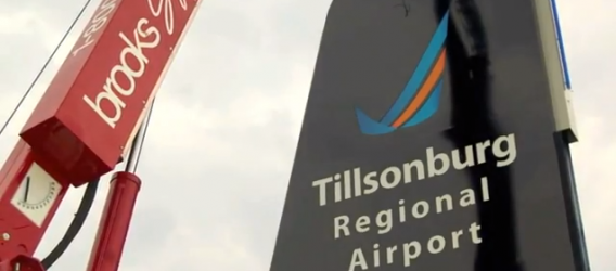 Sign lands at Tillsonburg Airport